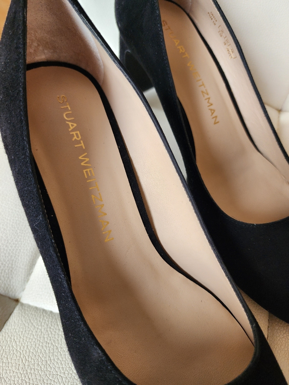 Size 7.5 - 🆕️ STUART WEITZMAN BABETTE Pump 60 Black Heel $495 - Picture 9 of 13